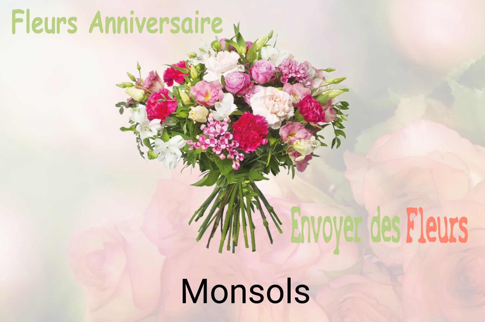 Bouquet de fleurs d’anniversaire livré à Monsols