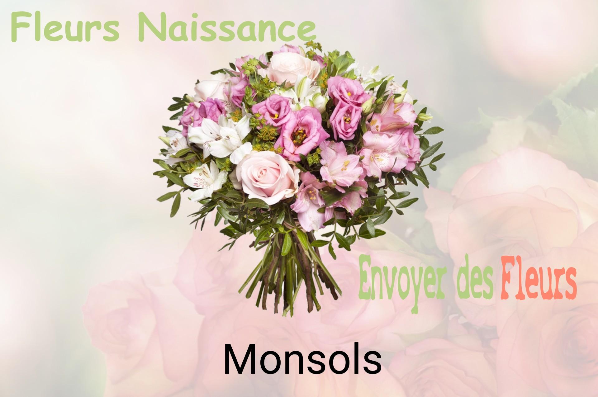 Bouquet de fleurs de naissance livré à Monsols